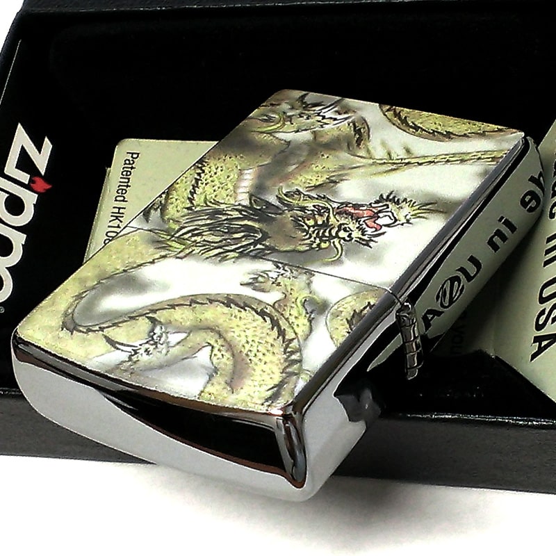 ZIPPO ライター 龍神 ジッポ 和柄 かっこいい 龍 おしゃれ ドラゴン 渋い 竜 メンズ ギフト プレゼント