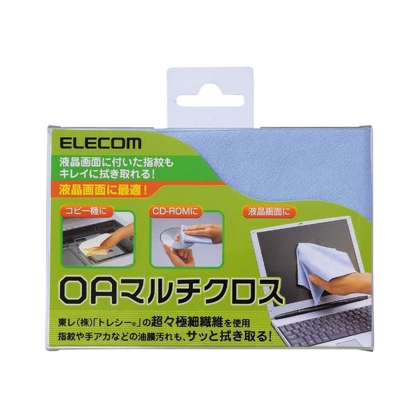 (まとめ)エレコム OAマルチクロス 青KCT-001BU 1枚(×10セット) (まとめ)エレコム OAマルチクロス 青KCT-001BU 1枚(×10セット)