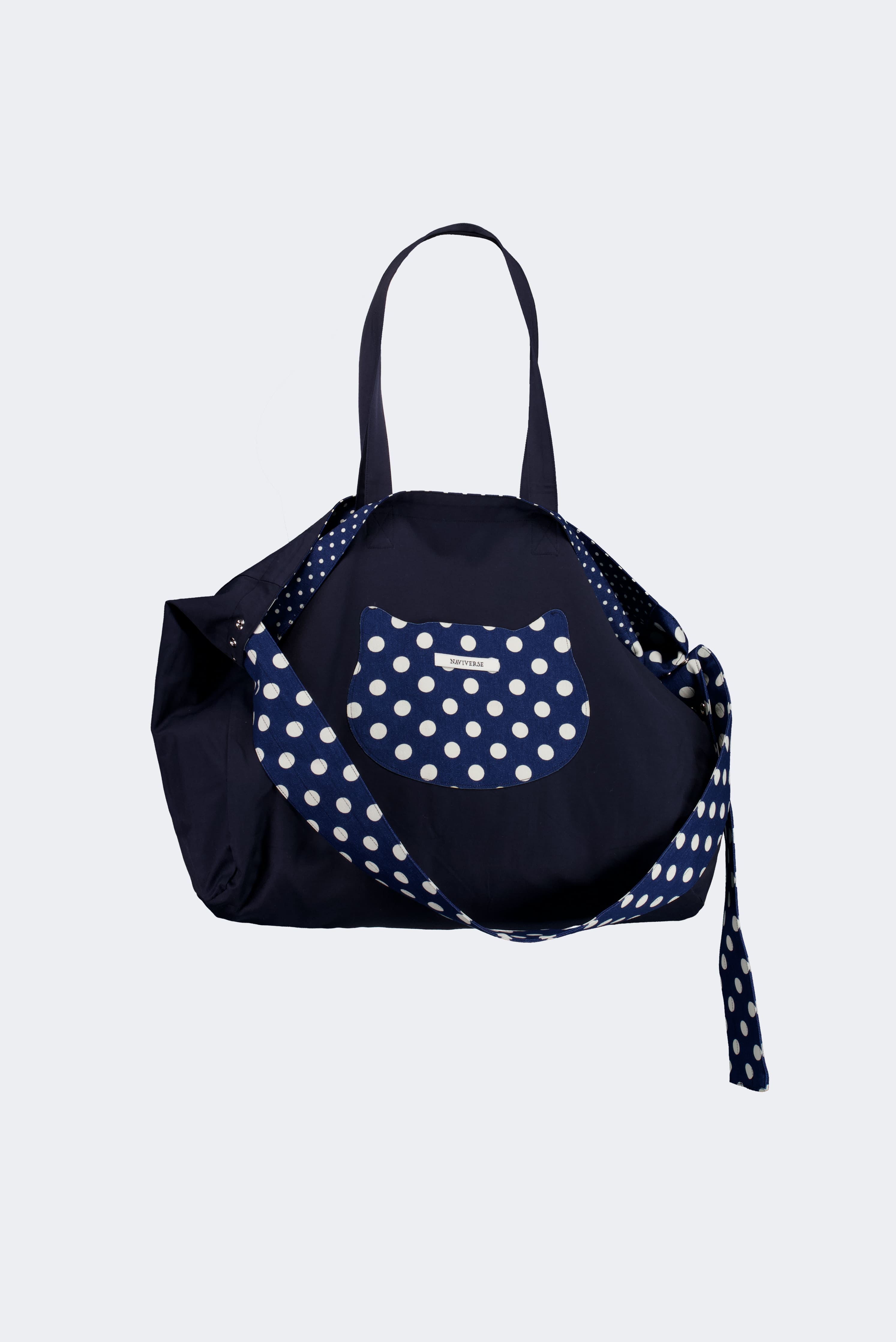 [NAVIVERSE] DOT CAT BAG + FREE OMAKE トートバッグ ビッグサイズレディースカジュアルエコバッグファッション
