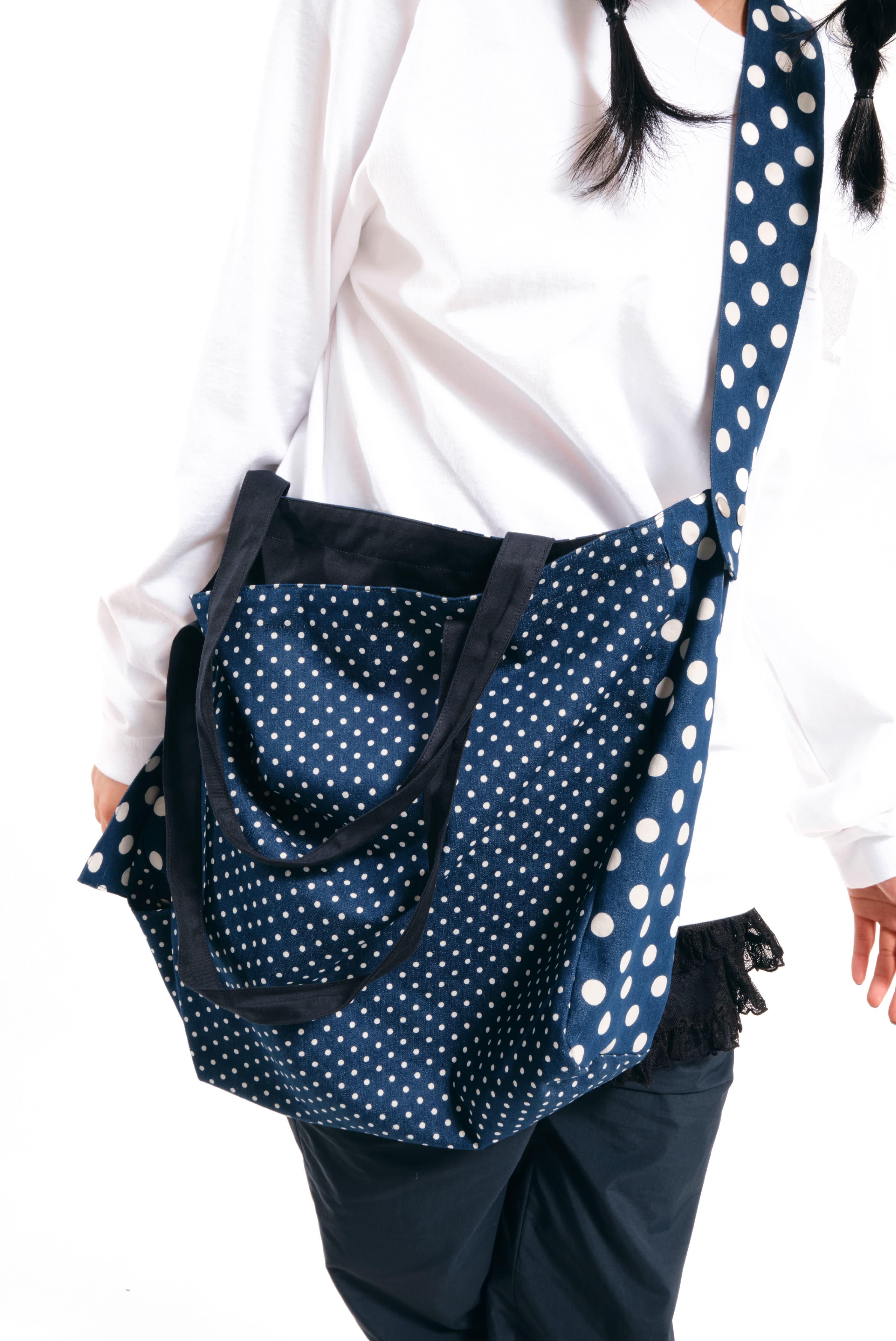 [NAVIVERSE] DOT CAT BAG + FREE OMAKE トートバッグ ビッグサイズレディースカジュアルエコバッグファッション