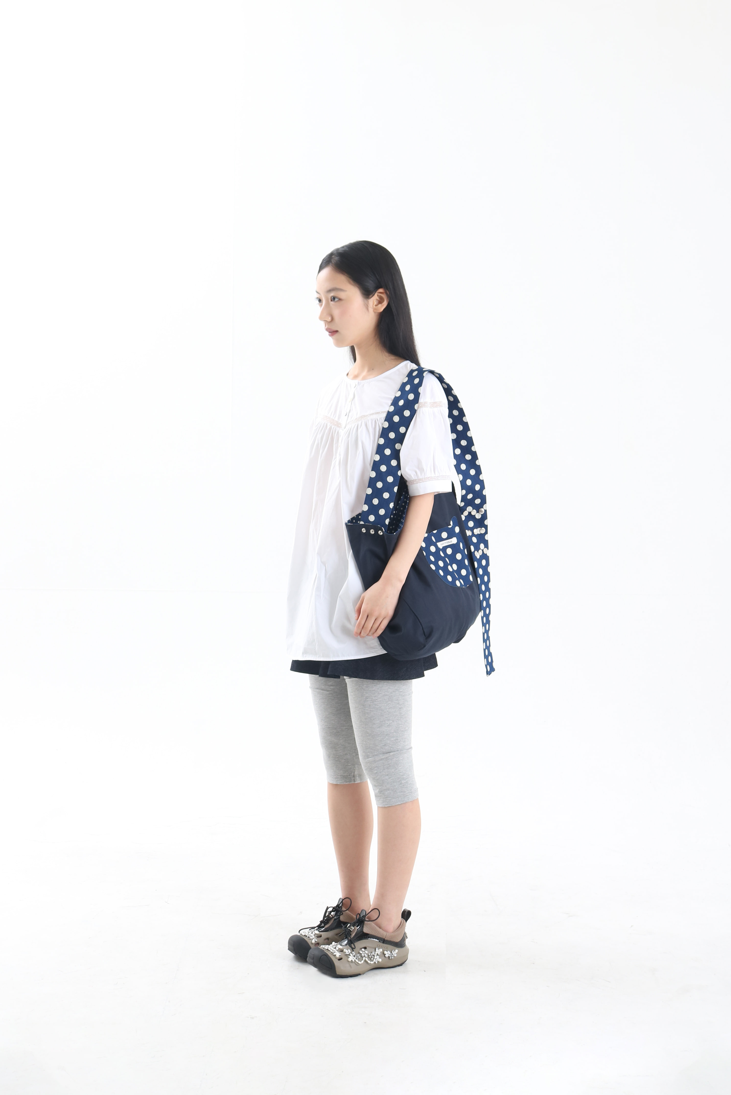 [NAVIVERSE] DOT CAT BAG + FREE OMAKE トートバッグ ビッグサイズレディースカジュアルエコバッグファッション