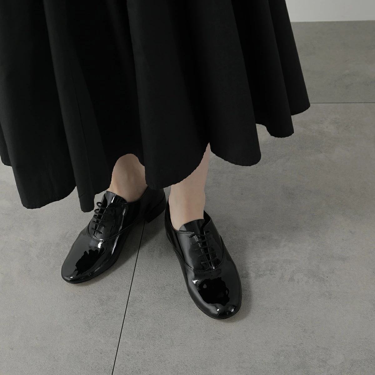 repetto レペット シューズ Zizi Oxford Shoes V377V レディース オックスフォードシューズ レースアップ パテントレザー 靴 410/Noir【NEW SIZE】
