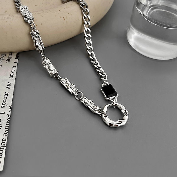 Qoo10] 韓国 単品 ネックレス メンズ シンプル