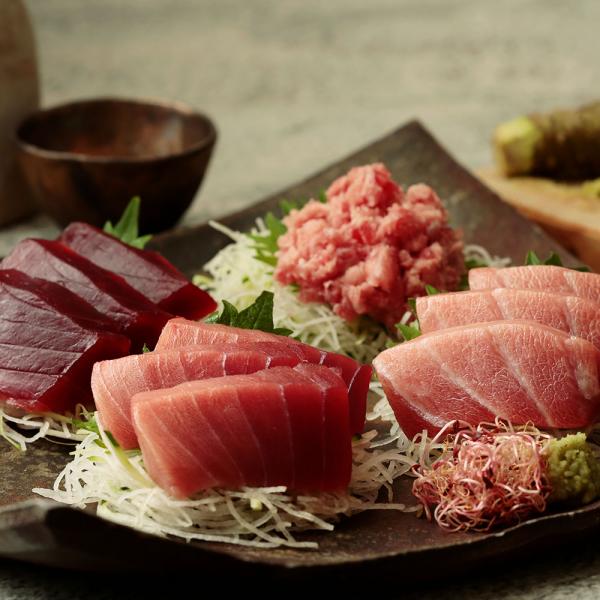 静岡焼津 天然南まぐろ三昧セット 大トロ 中トロ 赤身 たたき SISK