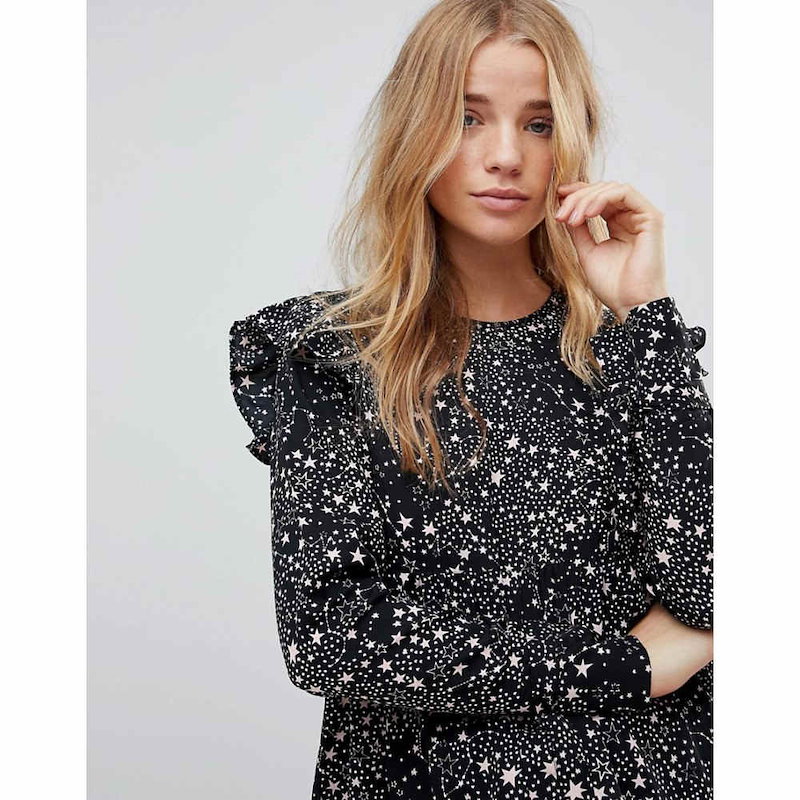 インフルエンス レディース トップス【Influence Star Printed Smock Top】Multi インフルエンス レディース トップス【Influence Star Printed Smock Top】Multi