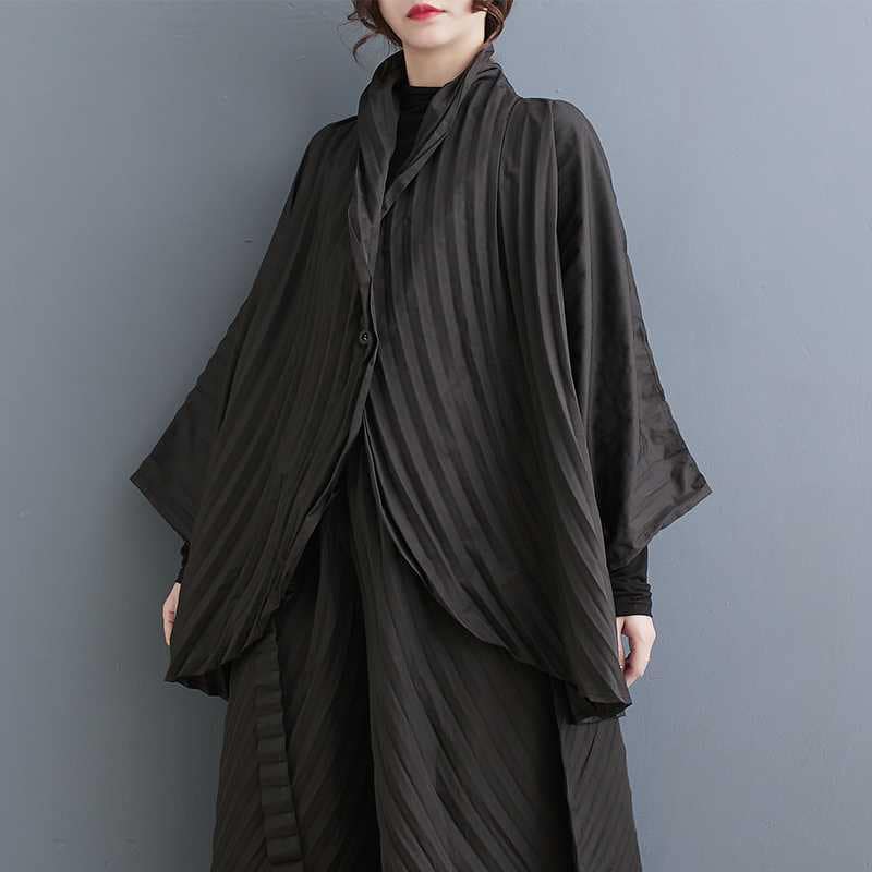 上下セット 大きいサイズ 黒 シワ ゆったり レディース カジュアル セットアップ 体型カバー