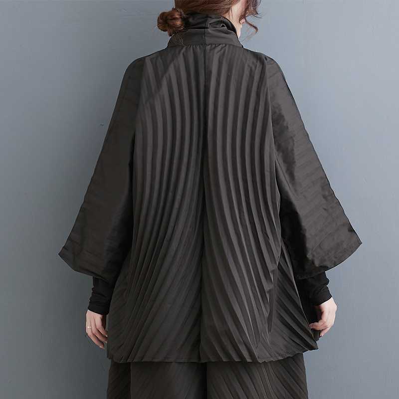 上下セット 大きいサイズ 黒 シワ ゆったり レディース カジュアル セットアップ 体型カバー