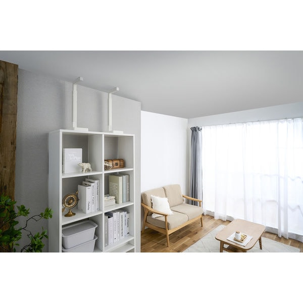 （まとめ買い）家具転倒防止耐震バー 突っ張りタイプ Mサイズ 2本入 KTTB-M [x3]