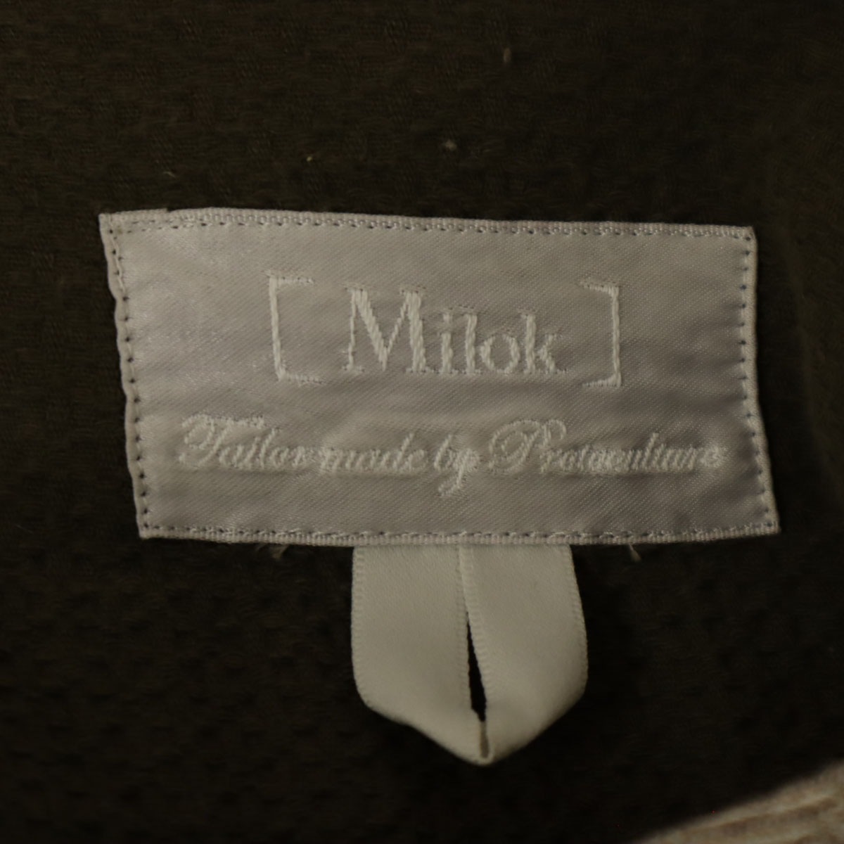 Milok ミロック 日本製 7分袖 SIDE H QS SHIRTS カットソー 46 オリーブ メンズ 古着 Milok ミロック 日本製 7分袖 SIDE H QS SHIRTS カットソー 46 オリーブ メンズ 古着