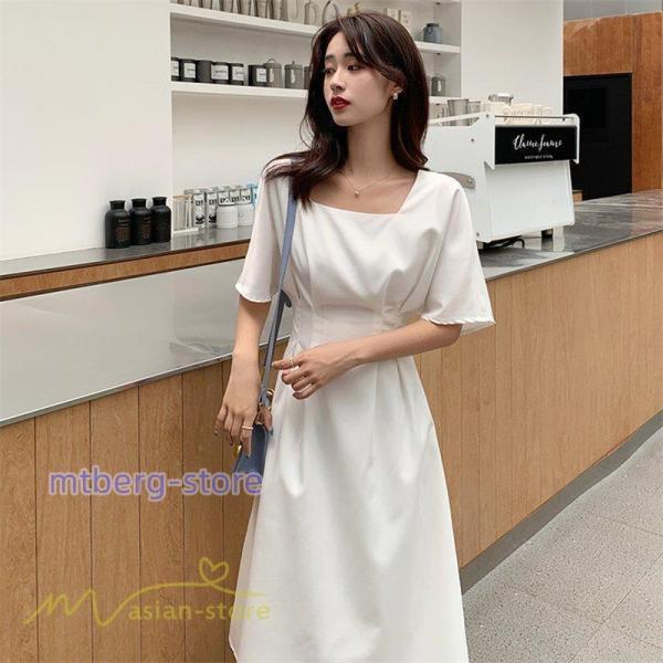 ワンピース レディース 春 夏 半袖 サマーワンピース 着痩せ 無地 カジュアル 大きいサイズ 上品 Aラインワンピース 韓国風 シフォン 通勤 通学 お出かけ 大人 ワンピース レディース 春 夏 半袖 サマーワンピース 着痩せ 無地 カジュアル 大きいサイズ 上品 Aラインワンピース 韓国風 シフォン 通勤 通学 お出かけ 大人