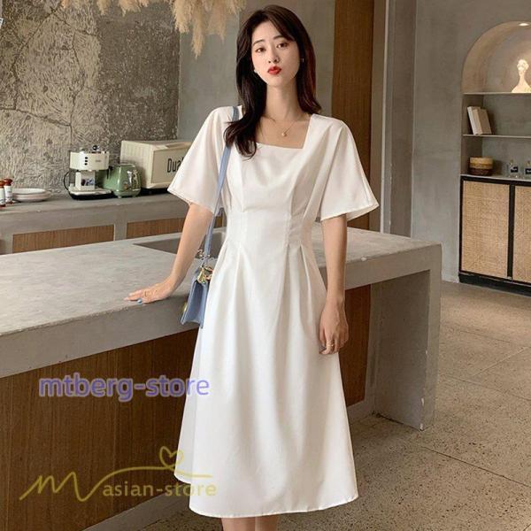 ワンピース レディース 春 夏 半袖 サマーワンピース 着痩せ 無地 カジュアル 大きいサイズ 上品 Aラインワンピース 韓国風 シフォン 通勤 通学 お出かけ 大人 ワンピース レディース 春 夏 半袖 サマーワンピース 着痩せ 無地 カジュアル 大きいサイズ 上品 Aラインワンピース 韓国風 シフォン 通勤 通学 お出かけ 大人