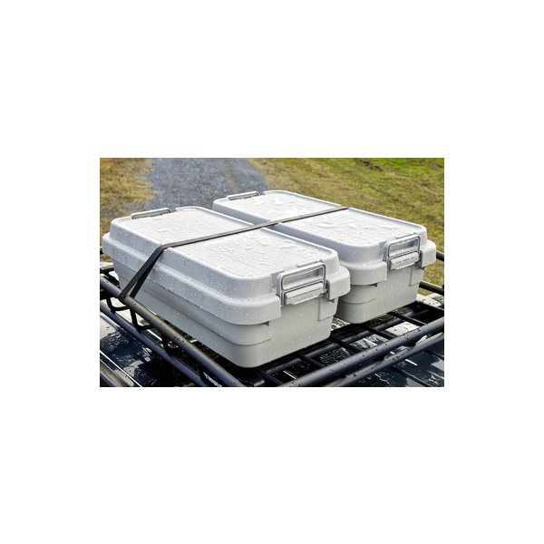 耐荷重100kgのタフなトランクカーゴ スタッキング ロータイプ 40L アウトドア ガーデン 収納ボックス ガレージ キャンプ BBQ