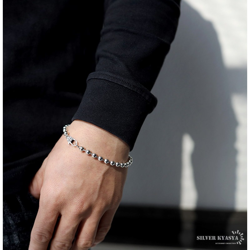 925 六字真言 チェーンブレスレット [bs179]