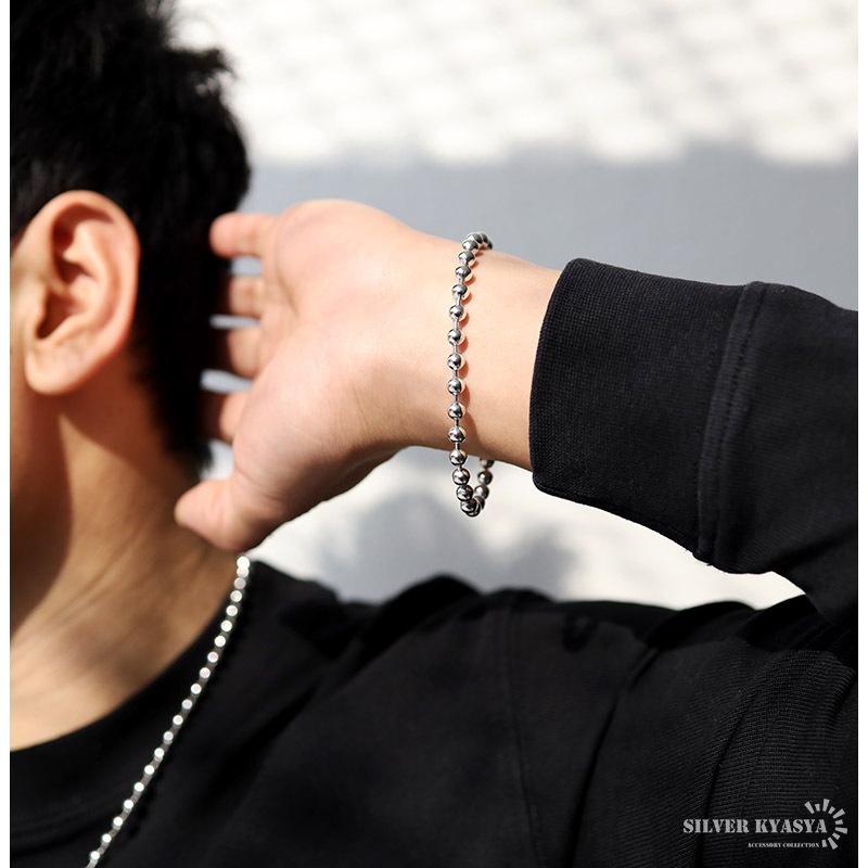 925 六字真言 チェーンブレスレット [bs179]