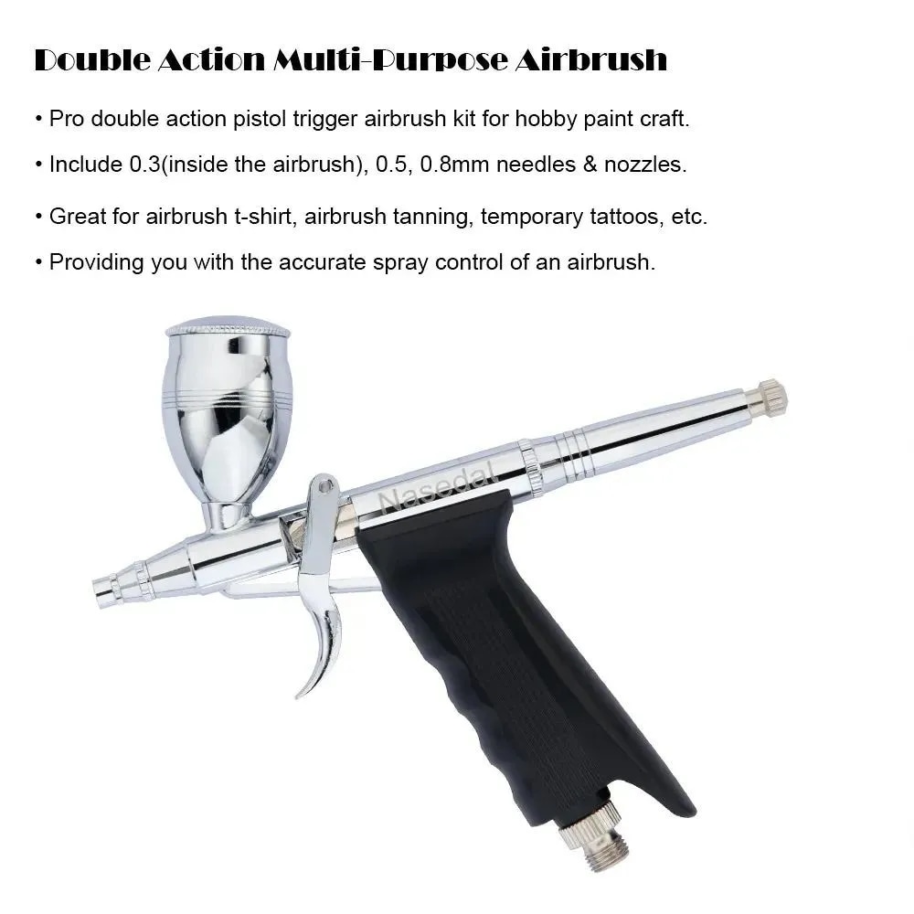 0.3/0.5/0.8 mm重力送り二重動スプレーガンNT-116 B 2 cc 5 cc 13 ccスプレーガンセットスプレーガンモデルスプレーガン 0.3/0.5/0.8 mm重力送り二重動スプレーガンNT-116 B 2 cc 5 cc 13 ccスプレーガンセットスプレーガンモデルスプレーガン