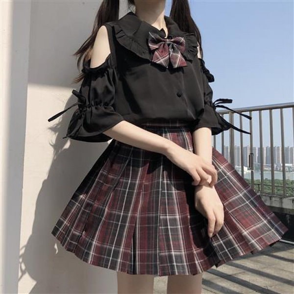 制服2着韓国ファッションミニスカートセーラー服衣装お気に入りドッキングドレス