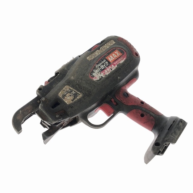 used MAX マックス 14.4V 充電式鉄筋結束機 リバータイア RB-399A 本体のみ コードレス バッテリー式 リバータイヤ 100352