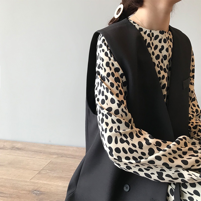 ダブルブレスト ジレ ベスト 2色 OHCA0104