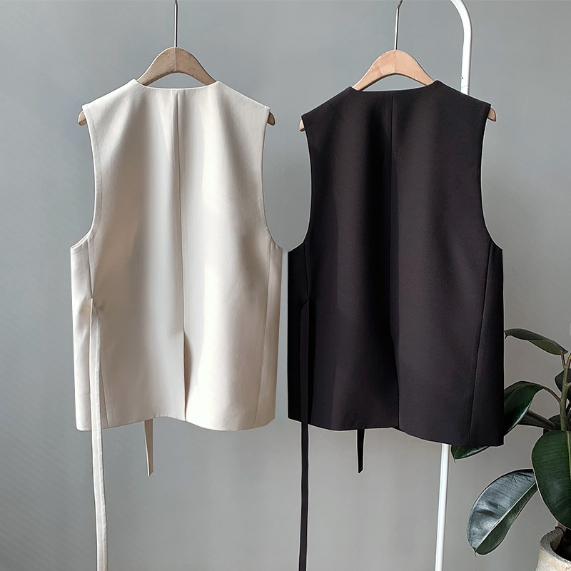 ダブルブレスト ジレ ベスト 2色 OHCA0104