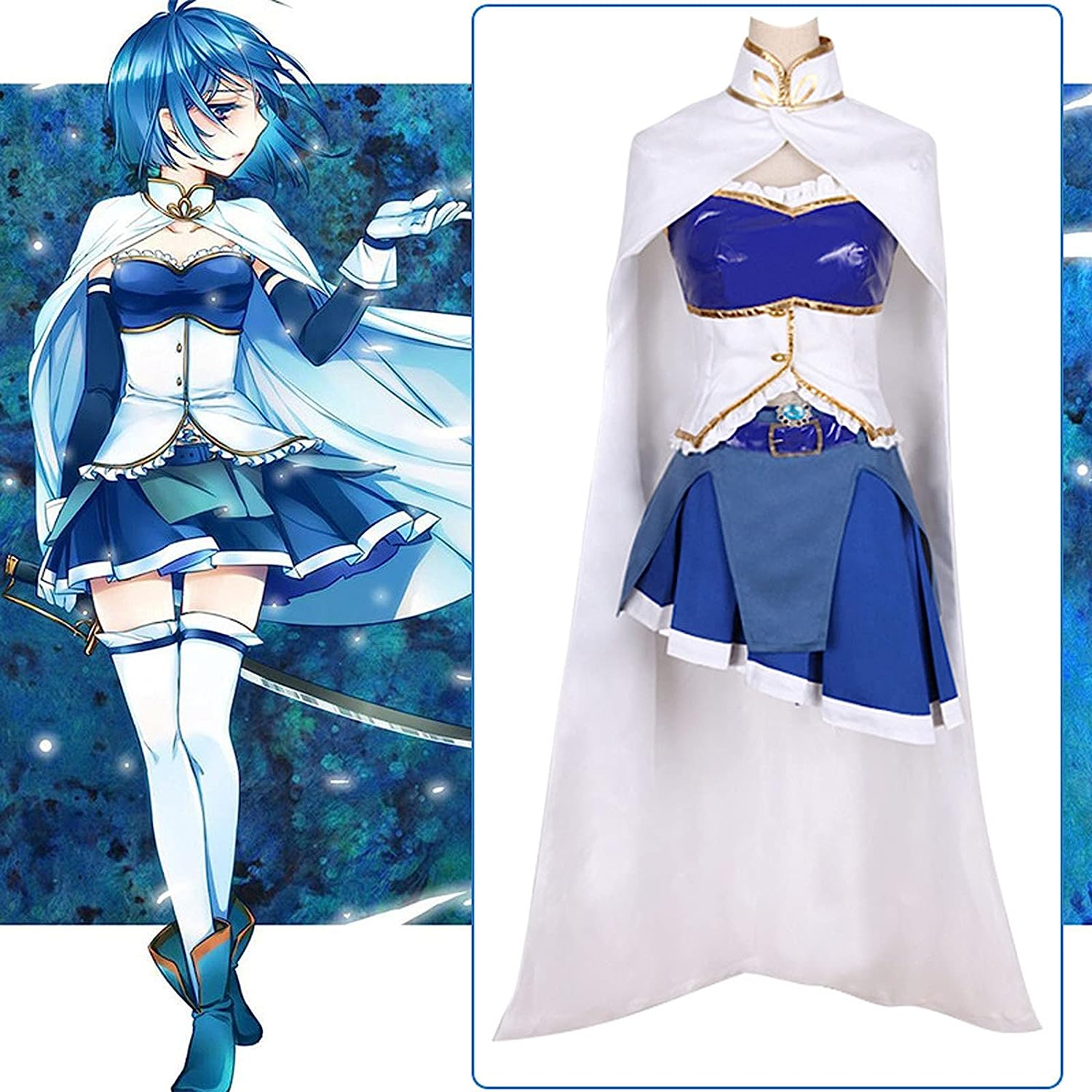 コスプレ衣魔法少女まどかマギカ樹さやか靴髪飾りウィッグ付きイベントパーティー変演出服クリスマスパーティー コスプレ衣魔法少女まどかマギカ樹さやか靴髪飾りウィッグ付きイベントパーティー変演出服クリスマスパーティー