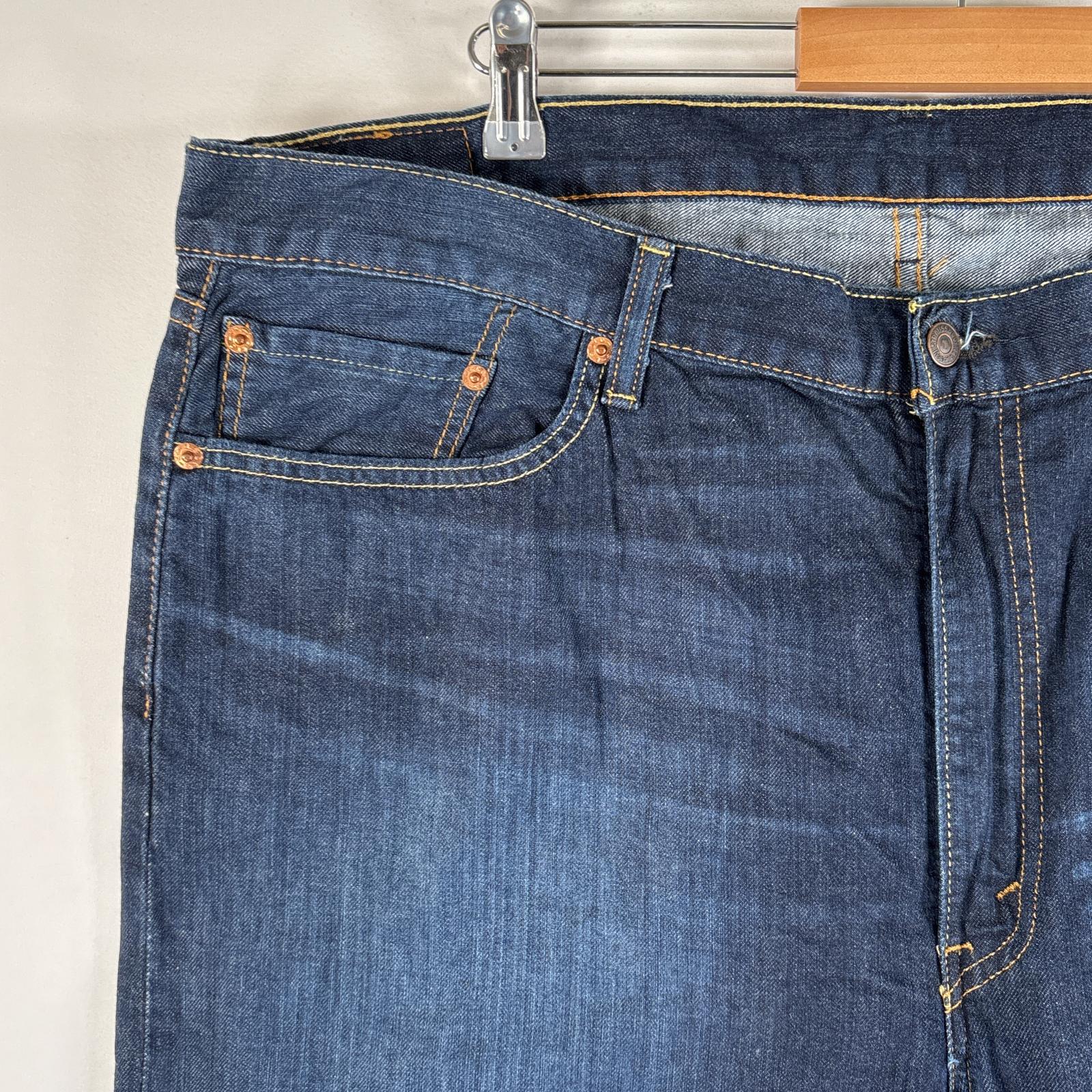 古着 デニムパンツ 505 ブルーデニム ジーンズ ジーパン ストレート 大きいサイズ w42 L30 インディゴブルー メンズ