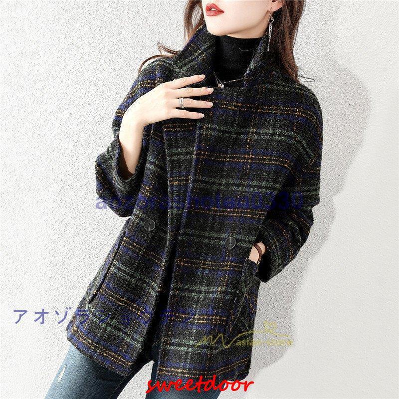 チェスターコート レディース 冬コーデ ショート 40代 30代 20代 アウター ラシャ チェック柄 冬コーデ スーツオーバー アウター 通勤 オフィス 着痩せ チェスターコート レディース 冬コーデ ショート 40代 30代 20代 アウター ラシャ チェック柄 冬コーデ スーツオーバー アウター 通勤 オフィス 着痩せ