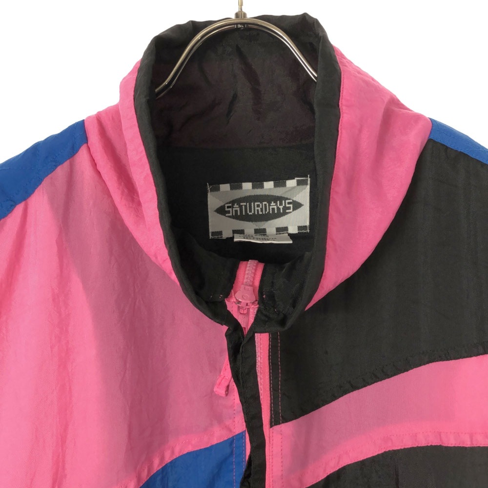 サタデーズ 80s ナイロンジャケット L ピンク SATURDAYS オールド ヴィンテージ メンズ サタデーズ 80s ナイロンジャケット L ピンク SATURDAYS オールド ヴィンテージ メンズ