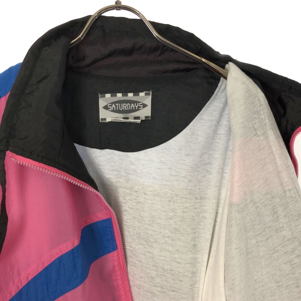 サタデーズ 80s ナイロンジャケット L ピンク SATURDAYS オールド ヴィンテージ メンズ サタデーズ 80s ナイロンジャケット L ピンク SATURDAYS オールド ヴィンテージ メンズ
