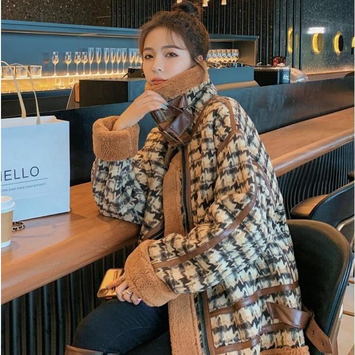 チェスターコート コート レディース 冬 千鳥柄コート 中綿コート 防寒 暖か 秋冬 裏ボア 裏起毛 ショートコート ゆったり 秋 冬