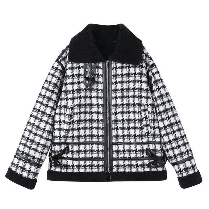 チェスターコート コート レディース 冬 千鳥柄コート 中綿コート 防寒 暖か 秋冬 裏ボア 裏起毛 ショートコート ゆったり 秋 冬