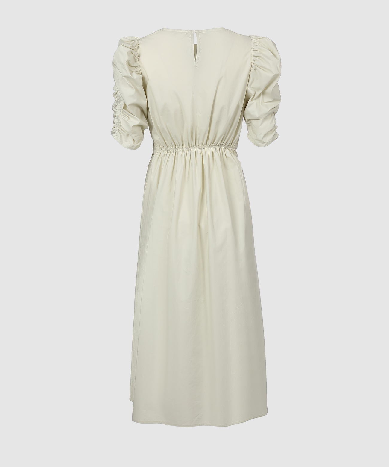 春 夏 レディース レトロ スタイル ガール パフスリーブ レイヤード ふんわり トレジャー ワンピース クリアウォーターグリーン XS S M L XL 膝丈 ひざ丈 袖あり 半袖 かわいい