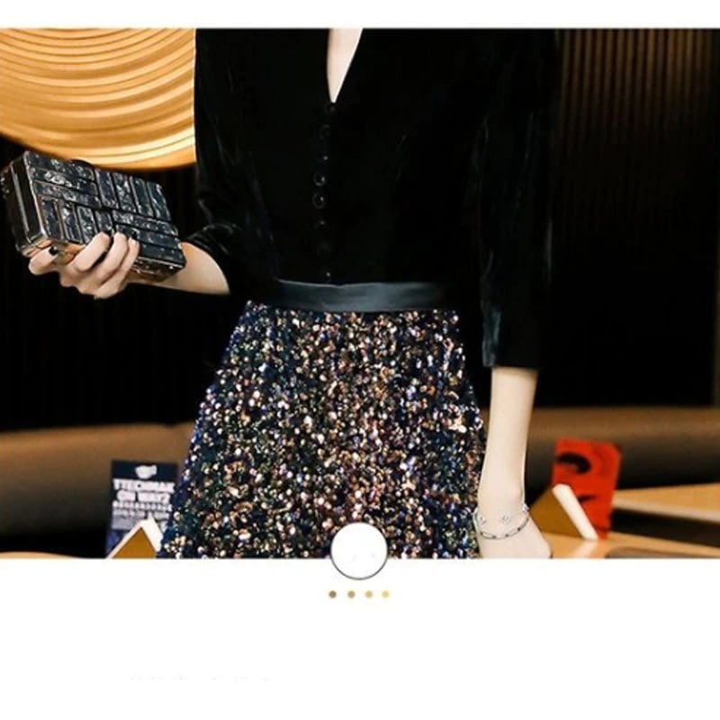 パーティードレス 結婚式 フォーマル ロング丈 袖あり キラキラ 大きいサイズ マキシ丈ワンピース