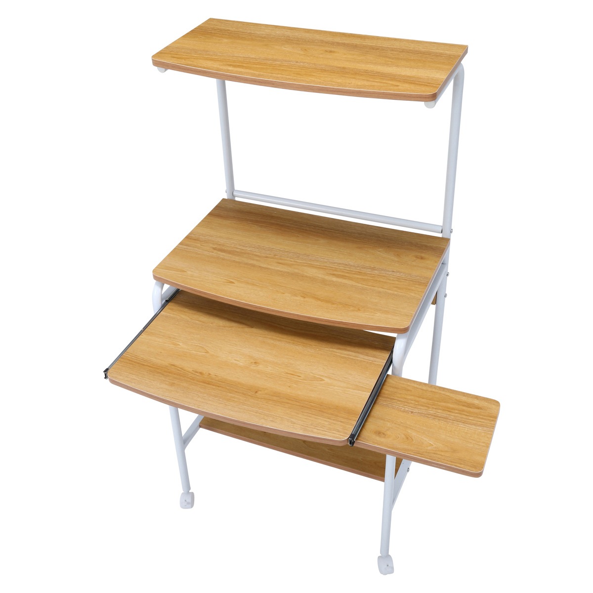 パソコンデスク 収納付 シンプルPCデスク フィット プリンター収納 棚 マウストレー キーボードテーブル キャスター付き コンパクト ワークデスク パソコン PC 省スペース 木目調 天板 パソコンデスク 収納付 シンプルPCデスク フィット プリンター収納 棚 マウストレー キーボードテーブル キャスター付き コンパクト ワークデスク パソコン PC 省スペース 木目調 天板