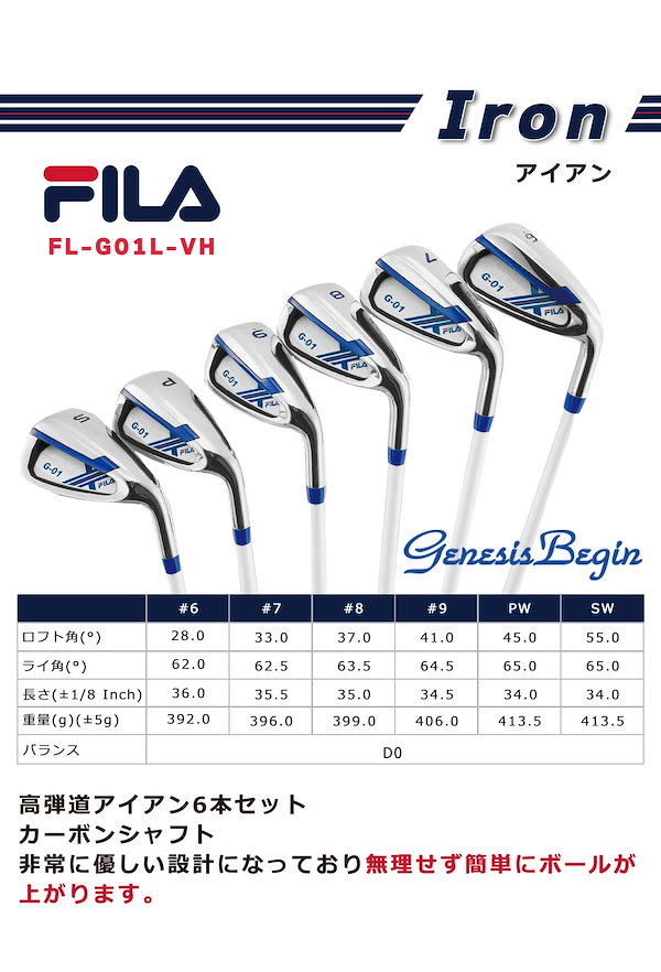 フィラ FILA アドミラル レディース ゴルフクラブセット　初心者 楽天市場】優勝セール FILA フィラ ゴルフ 清潔感溢れるスポーティー