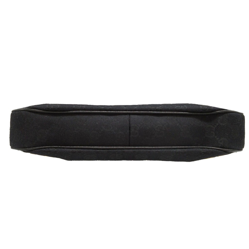 美品 ホーボー アビー 130738 ショルダーバッグ GGキャンバス/レザー/GGキャンバス ブラック 1650【中古】 ユニセックス