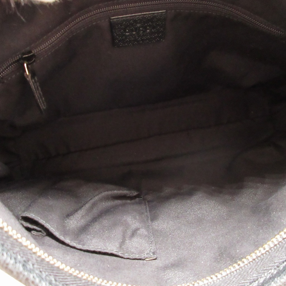 美品 ホーボー アビー 130738 ショルダーバッグ GGキャンバス/レザー/GGキャンバス ブラック 1650【中古】 ユニセックス