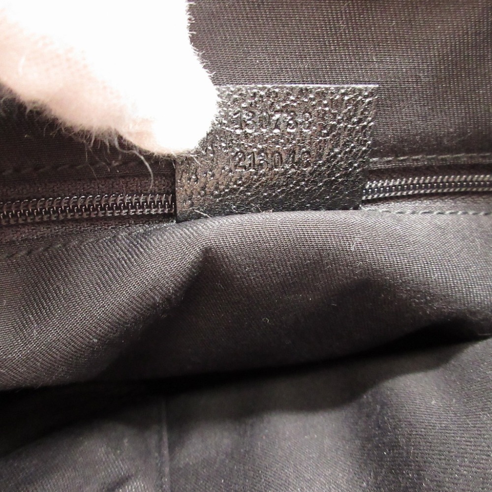 美品 ホーボー アビー 130738 ショルダーバッグ GGキャンバス/レザー/GGキャンバス ブラック 1650【中古】 ユニセックス