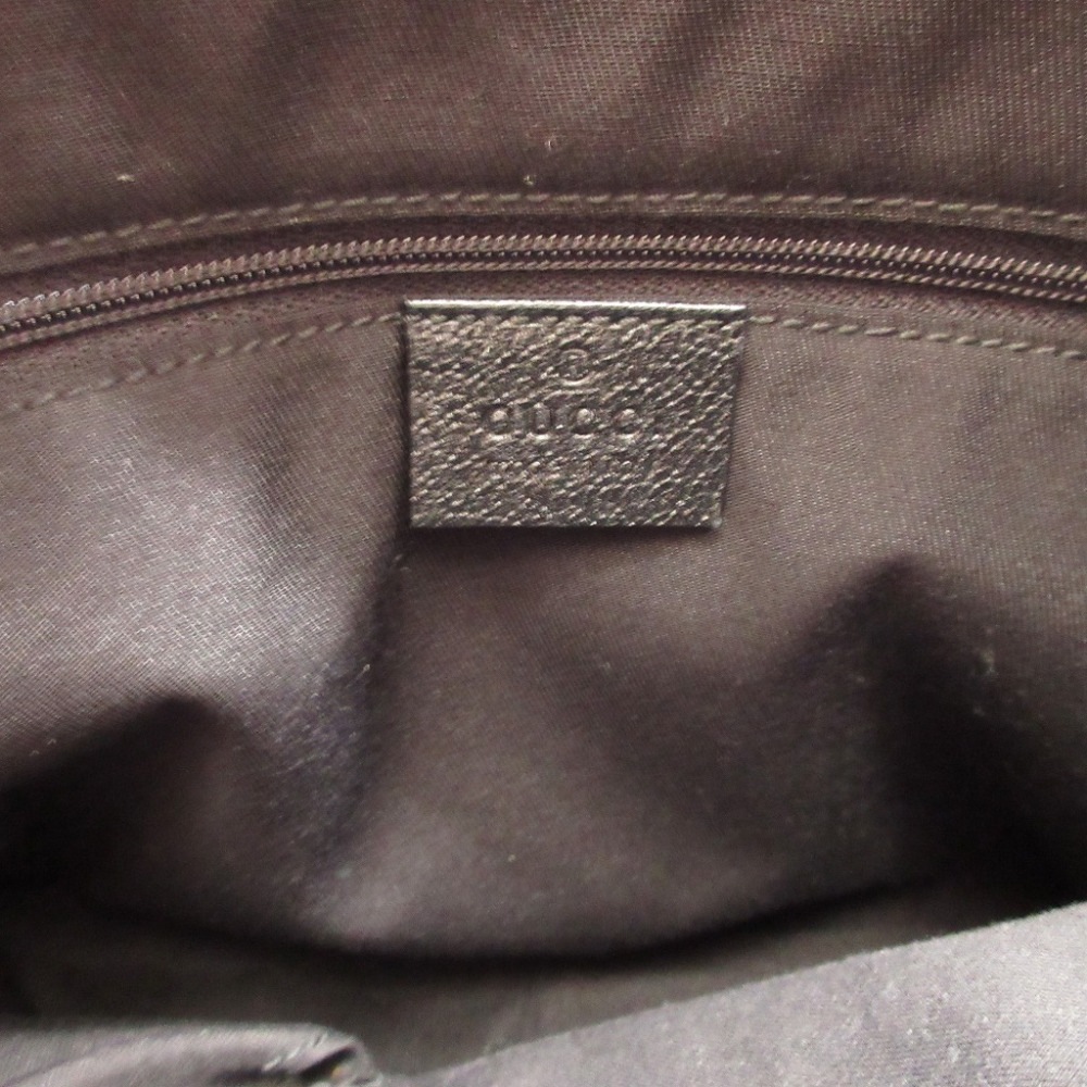 美品 ホーボー アビー 130738 ショルダーバッグ GGキャンバス/レザー/GGキャンバス ブラック 1650【中古】 ユニセックス