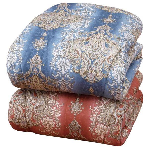 日本製 体にフィット 軽量あったか遠赤掛布団 ダブル ピンク系