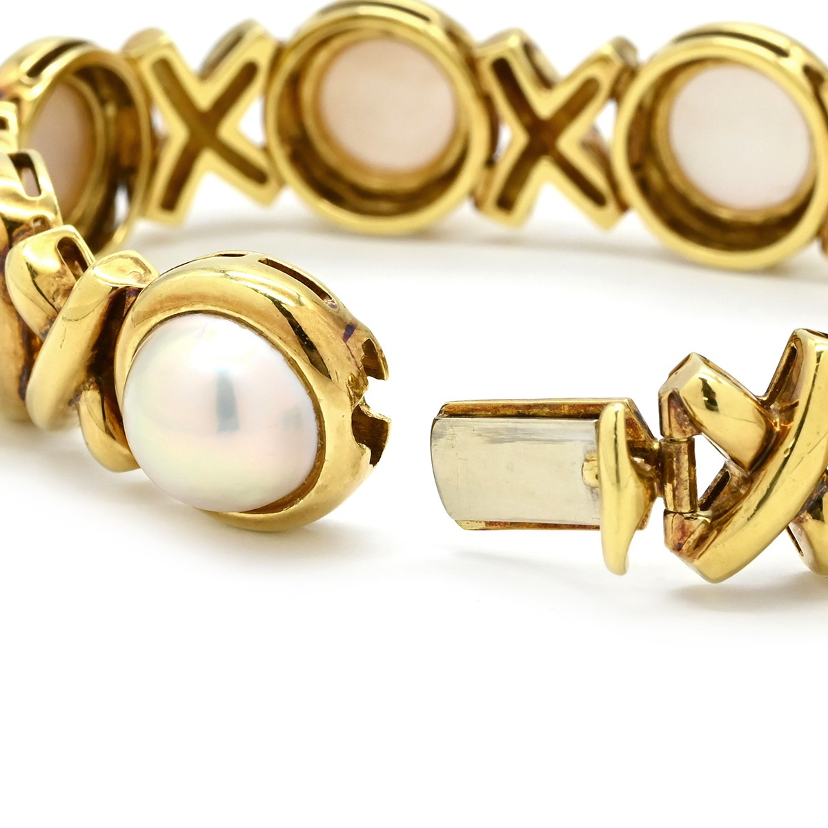 ティファニー Tiffany & Co ブレスレット パール ブレスレット K18YG パールホワイトXイエローゴールド パロマピカソ Tiffany&Co. AU750 【中古】 ティファニー Tiffany & Co ブレスレット パール ブレスレット K18YG パールホワイトXイエローゴールド パロマピカソ Tiffany&Co. AU750 【中古】