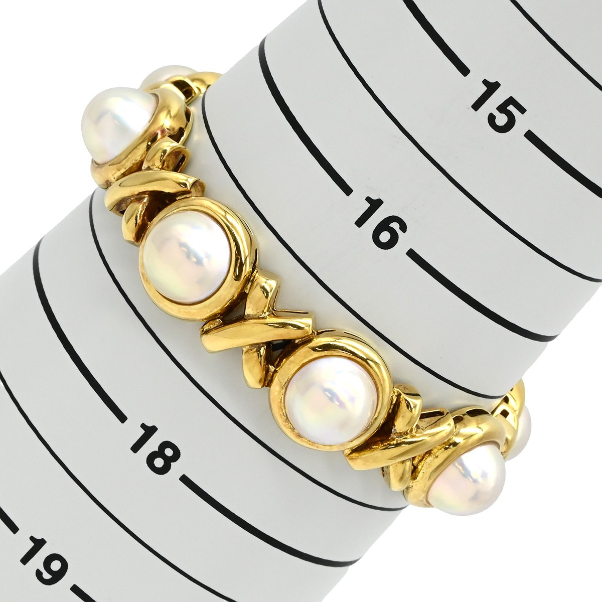 ティファニー Tiffany & Co ブレスレット パール ブレスレット K18YG パールホワイトXイエローゴールド パロマピカソ Tiffany&Co. AU750 【中古】 ティファニー Tiffany & Co ブレスレット パール ブレスレット K18YG パールホワイトXイエローゴールド パロマピカソ Tiffany&Co. AU750 【中古】