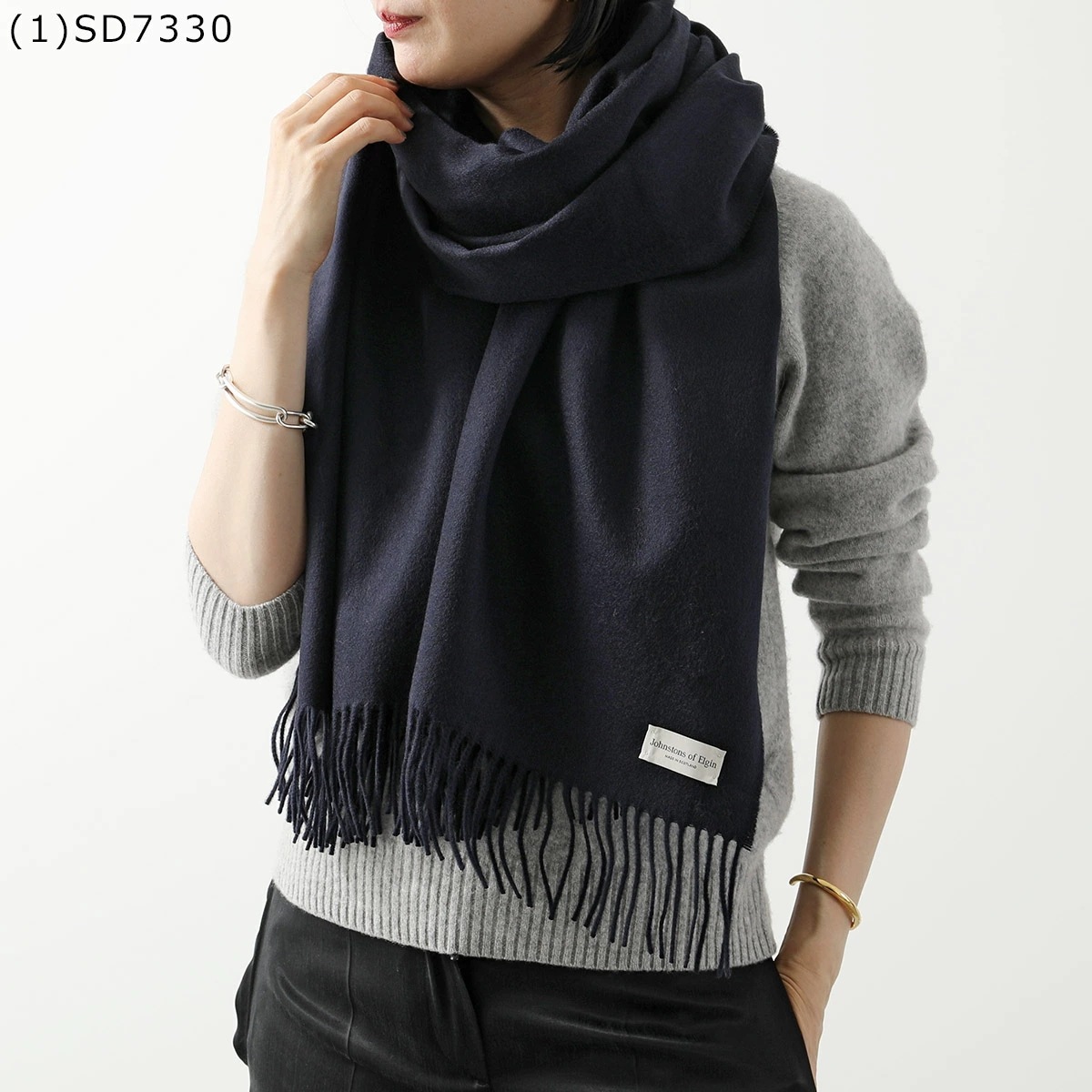 JOHNSTONS ジョンストンズ マフラー WA56 レディース カシミヤ 大判 ストール 無地 カラー18色 JOHNSTONS ジョンストンズ マフラー WA56 レディース カシミヤ 大判 ストール 無地 カラー18色