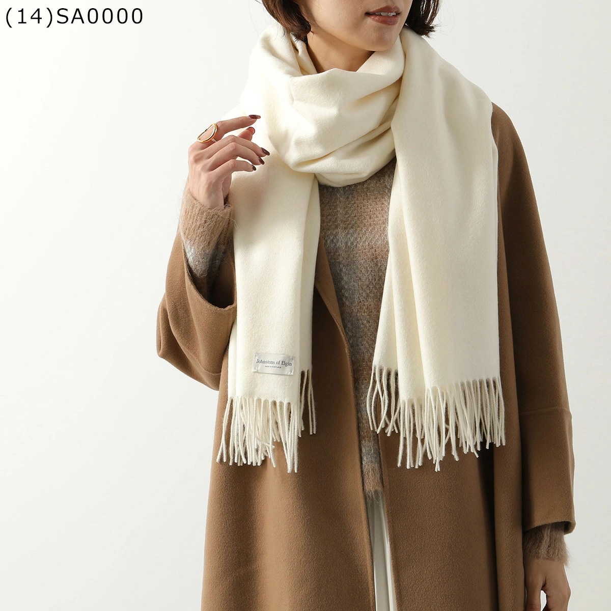JOHNSTONS ジョンストンズ マフラー WA56 レディース カシミヤ 大判 ストール 無地 カラー18色 JOHNSTONS ジョンストンズ マフラー WA56 レディース カシミヤ 大判 ストール 無地 カラー18色