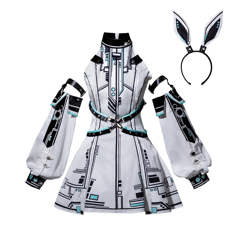 正規品デザイン未来戦姫ロリータワンピース手袖白ゴシックロリータセット 正規品デザイン未来戦姫ロリータワンピース手袖白ゴシックロリータセット