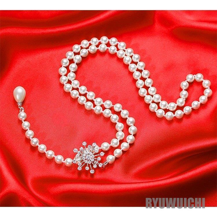 ロングネックレス レディース アクセサリー ウェディング パーティー 結婚式 二次会 謝恩会 卒業式 入学式 お呼ばれ 真珠 他と被らない/[acs8]
