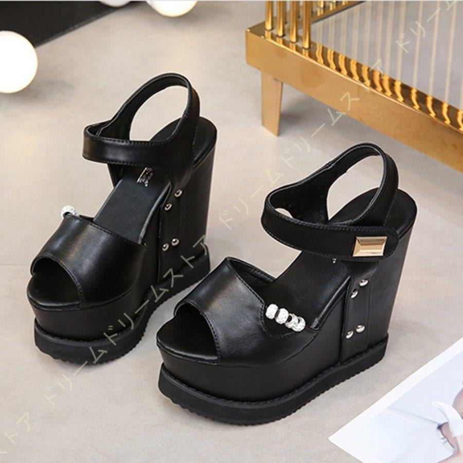 厚底 サンダル レディース ハイヒール 白 面ファスナー ウェッジソール 痛くない 大きいサイズ 14cmヒール アンクルストラップ 幅広 厚底サンダル 甲高 厚底 サンダル レディース ハイヒール 白 面ファスナー ウェッジソール 痛くない 大きいサイズ 14cmヒール アンクルストラップ 幅広 厚底サンダル 甲高