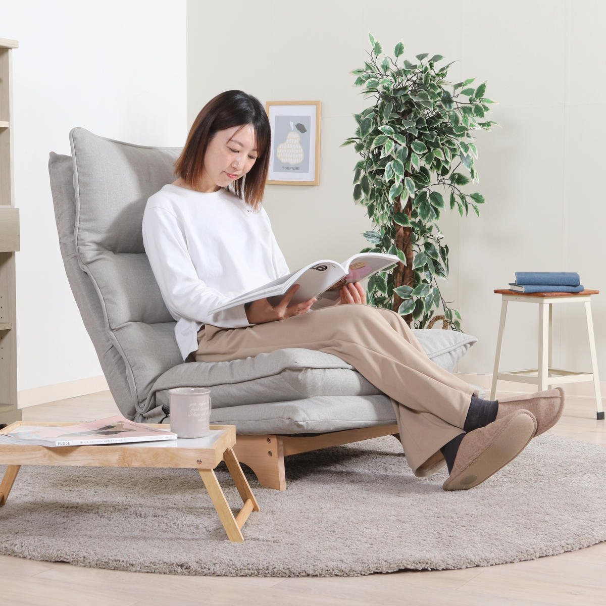 座椅子 幅70cm ダブルクッション リクライング ハイバック 座いす ローソファ フロアソファ ソファ 1人掛け ロータイプ ファブリック 天然木 ヘッド 5段階 ギア 座り心地 快適 座椅子 幅70cm ダブルクッション リクライング ハイバック 座いす ローソファ フロアソファ ソファ 1人掛け ロータイプ ファブリック 天然木 ヘッド 5段階 ギア 座り心地 快適