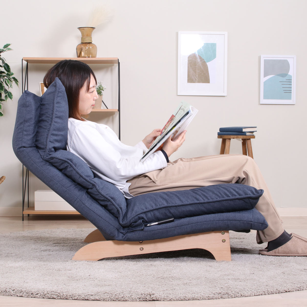 座椅子 幅70cm ダブルクッション リクライング ハイバック 座いす ローソファ フロアソファ ソファ 1人掛け ロータイプ ファブリック 天然木 ヘッド 5段階 ギア 座り心地 快適 座椅子 幅70cm ダブルクッション リクライング ハイバック 座いす ローソファ フロアソファ ソファ 1人掛け ロータイプ ファブリック 天然木 ヘッド 5段階 ギア 座り心地 快適