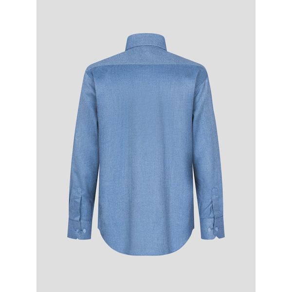 (ロガディス) ツイル起毛ソリッドレギュラーフィットシャツブルー (MA4964AJ3P) (ロガディス) ツイル起毛ソリッドレギュラーフィットシャツブルー (MA4964AJ3P)