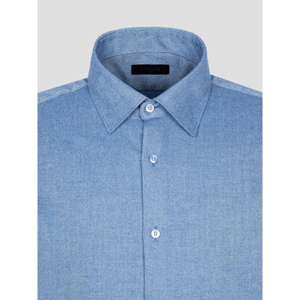 (ロガディス) ツイル起毛ソリッドレギュラーフィットシャツブルー (MA4964AJ3P) (ロガディス) ツイル起毛ソリッドレギュラーフィットシャツブルー (MA4964AJ3P)